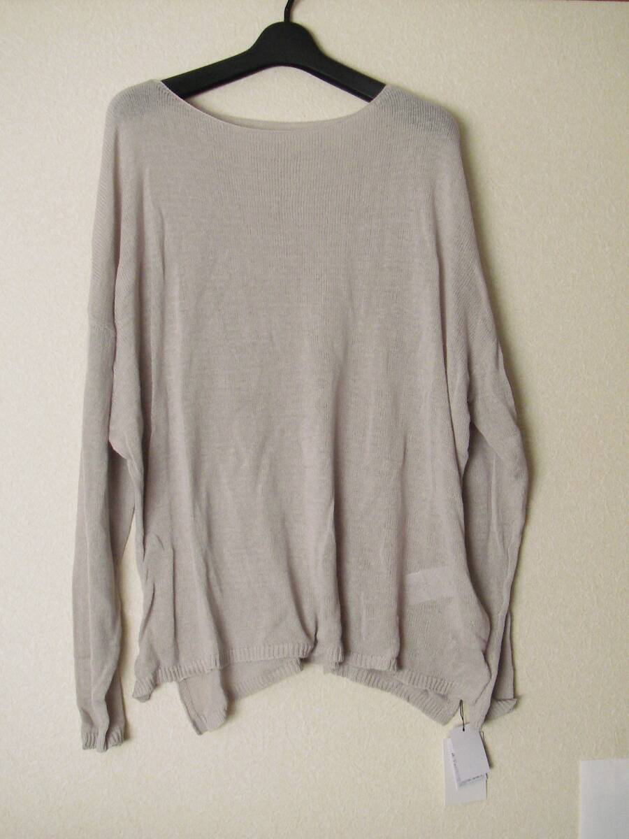 新品 アンティカ antiqua 綿100%薄手ニットトップス 拍卖