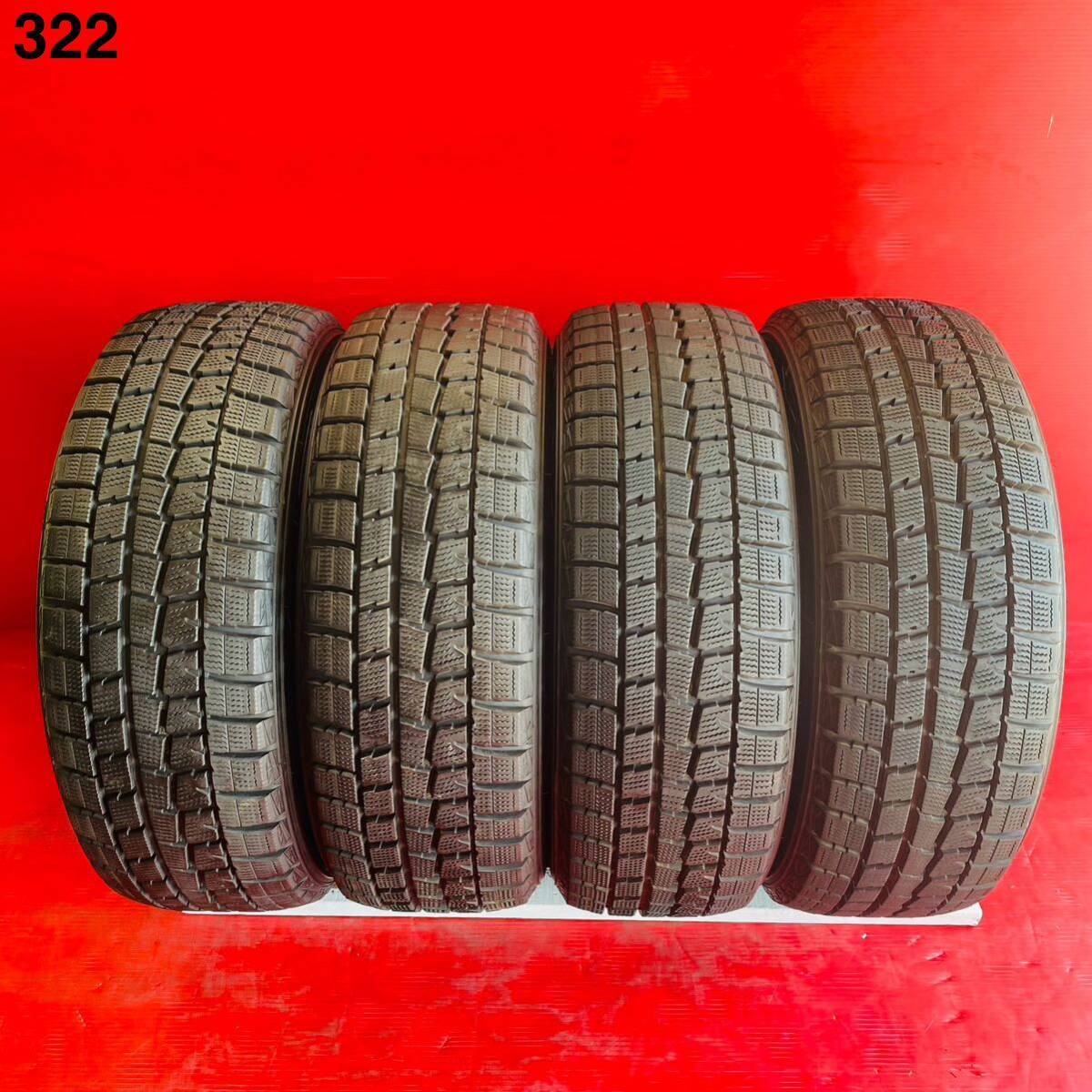DUNLOP WINTER MAXX WM01 185/55R15 国産 2019年式 パンク修理なし ビード切れなし 汚れあり スタッドレスタイヤ 4本セット拍卖