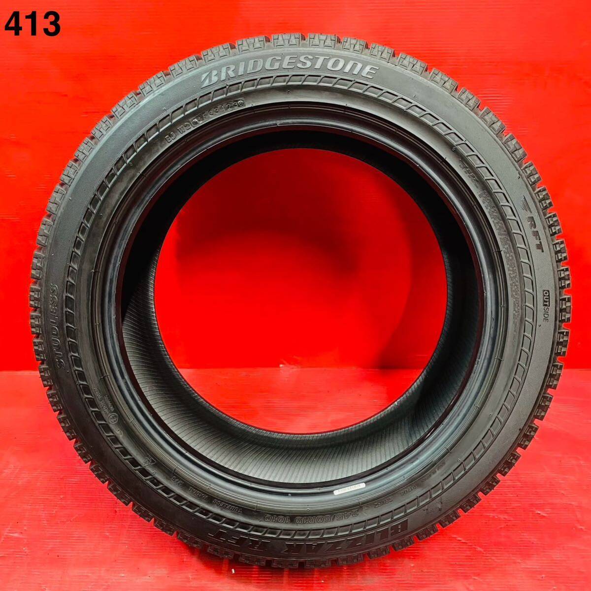 BRIDGESTONE BLIZZAK RFT 245/50R19 国産 2023年式 パンク修理なし ビード切れなし 汚れあり スタッドレスタイヤ 1本のみ。拍卖