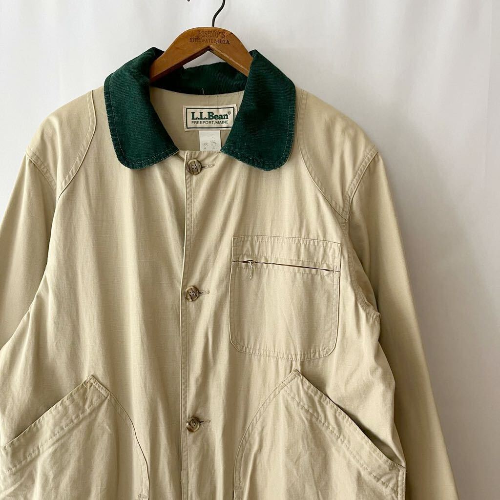 リップストップ! 80s L.L.Bean コットン ハンティングジャケット USA製 ビンテージ 80年代 LL Bean LLビーン シューティングジャケット拍卖