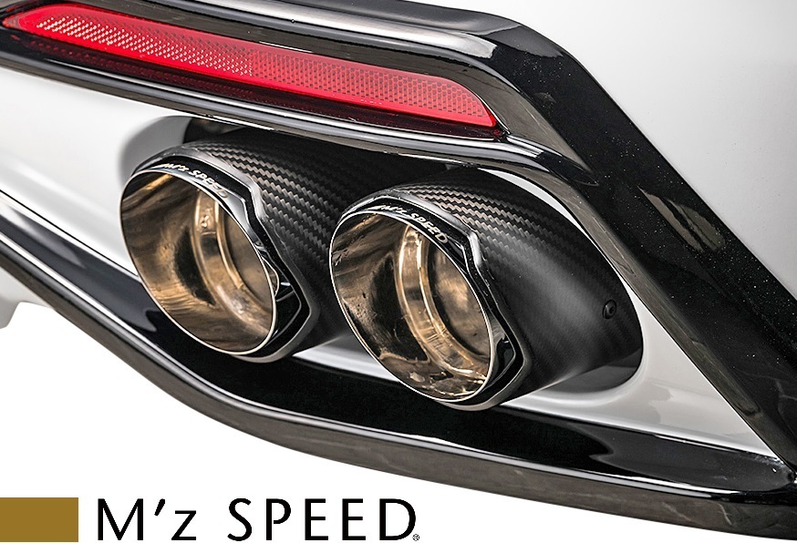 【M’s】レクサス 50系 後期 LS500h F-SPORT GVF50 (2020/11-) M'z SPEED MZ86 左右4本出し カーボンテール マフラー 6522-0145拍卖