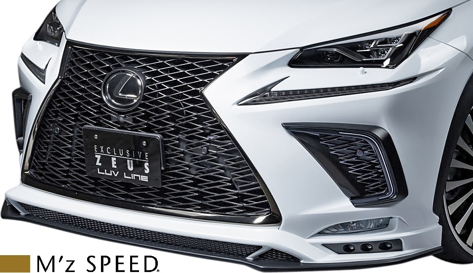 【M’s】レクサス 10系 NX 後期 NX300 NX300h (2017/9-) M'z SPEED フロントハーフスポイラー FRP 未塗装 エムズスピード 2361-1131拍卖