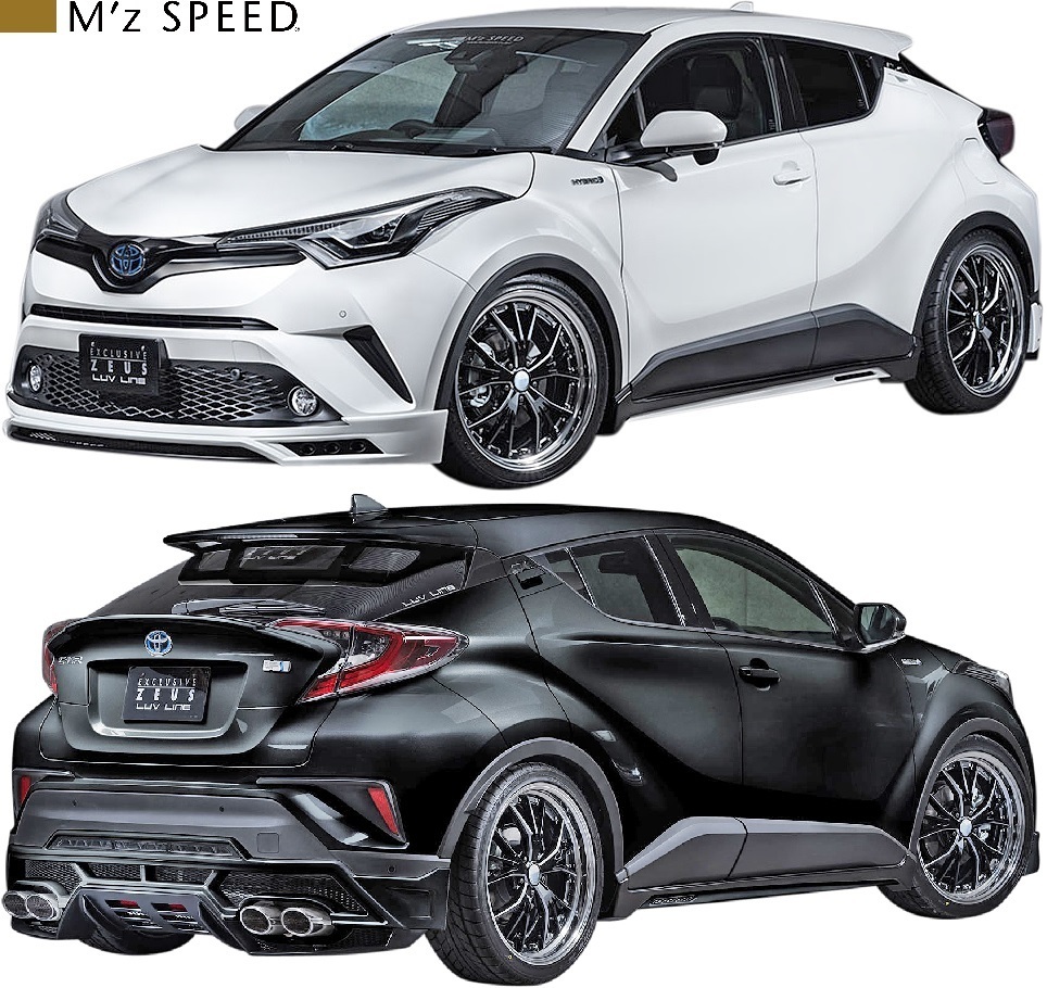 【M's】C-HR 前期 ZYX10 NGX50 (2016/12-2019/9) M'z SPEED エアロ 4点キット FRP 未塗装 エムズスピード フルエアロ 外装 2391-s001拍卖