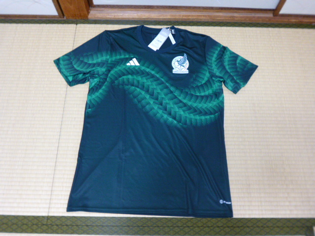 アディダス メキシコ代表 プレマッチジャージ 3XL 未使用品 送料込 練習着 トレーニングウェア拍卖