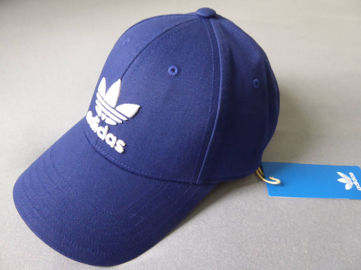 adidas アディダス オリジナルス カジュアル トレフォイル キャップ 青 OSFX (57~60cm) ①拍卖