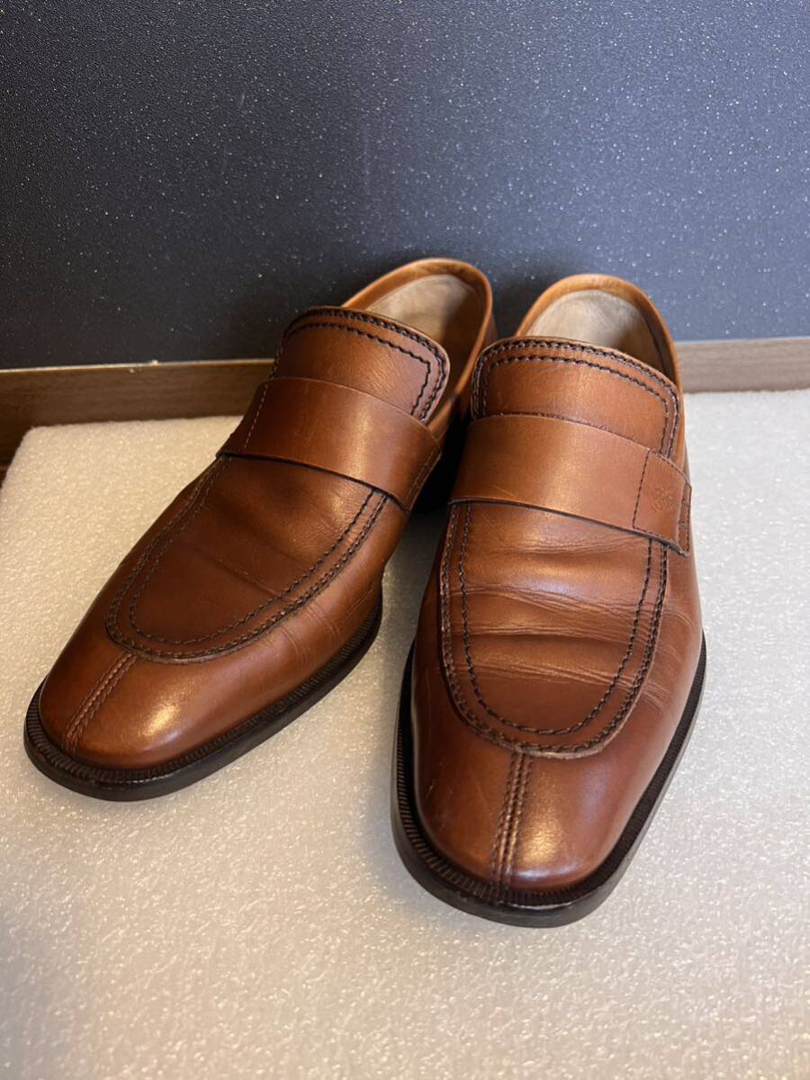 ヴィトン レザー ローファー ドライビング サイズ 6 1/2 ハーフ 25.5cm拍卖