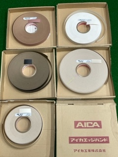 アイカ フレキ エッジバンド ポリロールテープ 木口テープ ポリテープ 残り物5種 まとめて出品 未使用拍卖