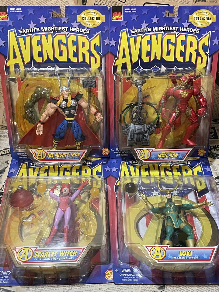 ☆1990年代/アヴェンジャーズ/フィギュア全種セット/即決マーベル/ビンテージ/TOYBIZ/Avengers/Action Figure set(90s/MOC) MA-339拍卖