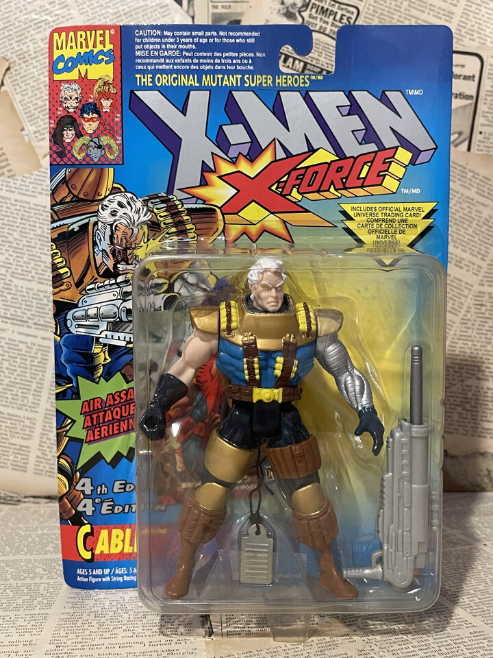 ☆1990年代/Xメン/エックスメン/アクションフィギュア/即決ビンテージTOYBIZ/X-Men/Action Figure(Cable/MOC) MA-369拍卖