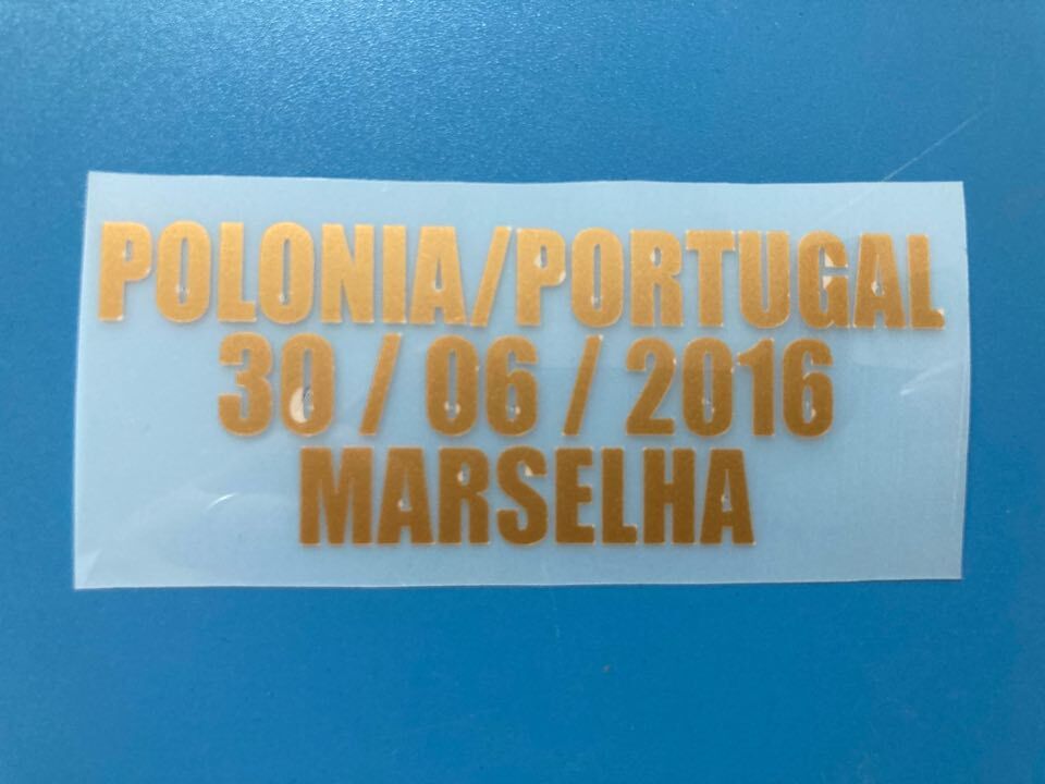 ~小物~ 2016 UEFA欧州選手権 ポルトガル代表 vs ポーランド代表 対戦マーキング ワッペン 1枚 (ポルトガル代表 用)拍卖