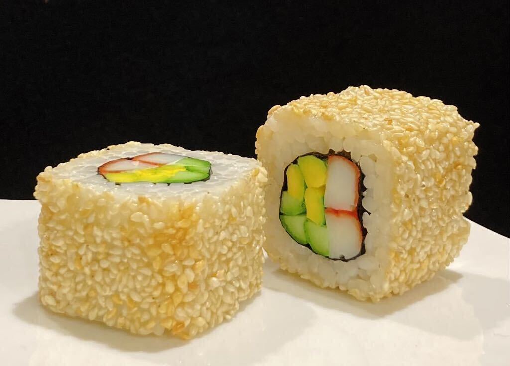 食品サンプル カリフォルニア巻き ゴマ拍卖