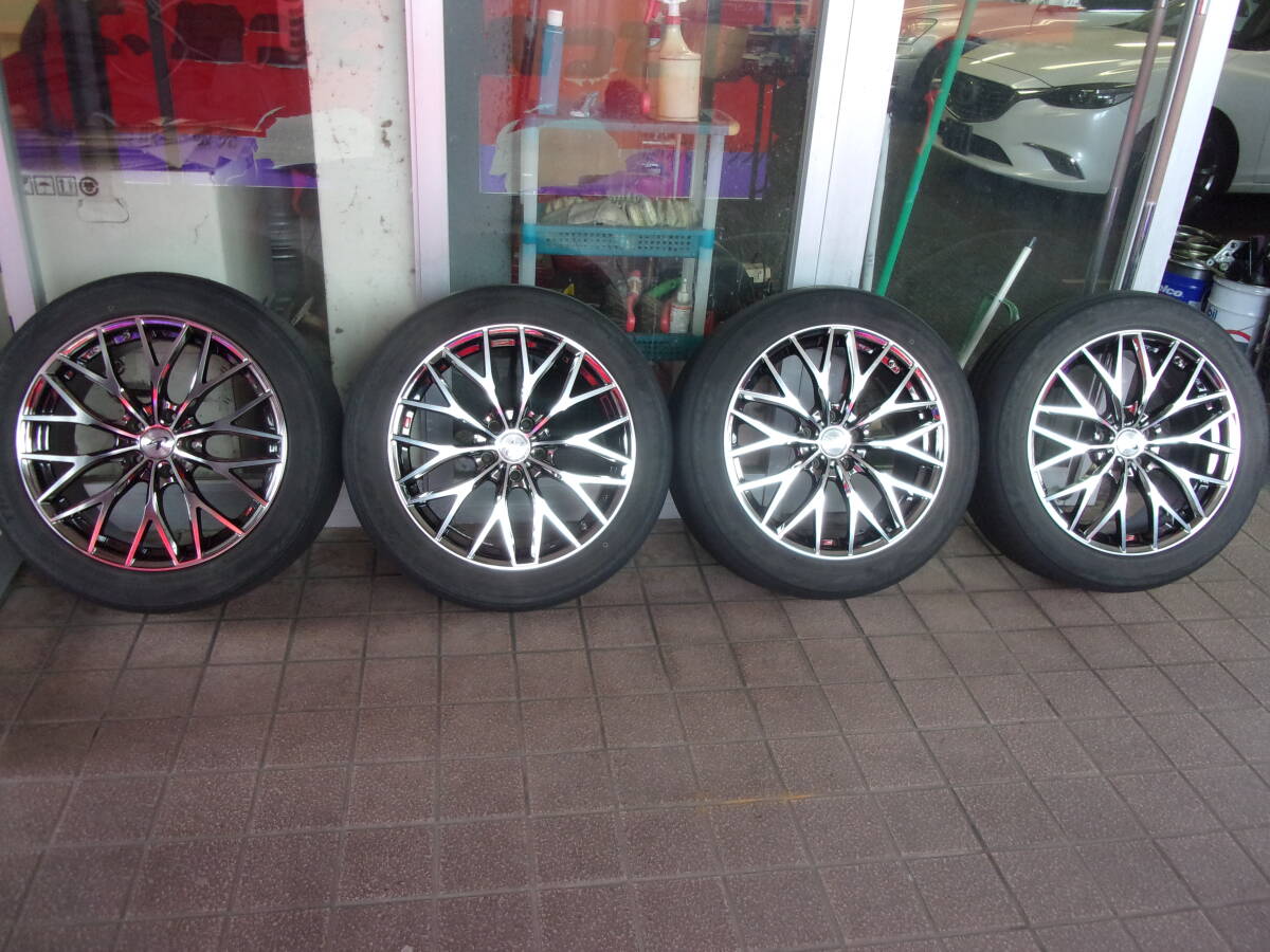 ♪C0517 ウェッズ レオニスMX 8J+45 TOYO 235/50R18 タイヤセット エルグランド♪拍卖