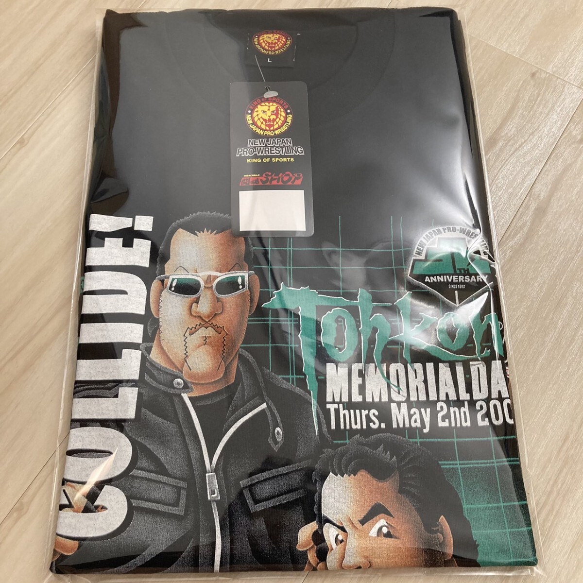 【未着用 】新日本プロレス Tシャツ 蝶野正洋 三沢光晴 イラストTシャツ 闘魂ショップ プロレス 新日本 全日本 NOAH プロレスリングノア拍卖