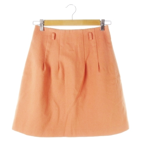 ルビーリベット Rubyrivet スカート タイト ミニ 厚手 ウール 38 コーラルピンク /CK9 レディース拍卖