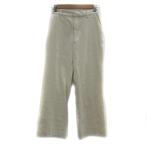 ヘザー Heather コーデュロイパンツ ストレートパンツ ロング丈 無地 M アイボリー /YS12 レディース拍卖