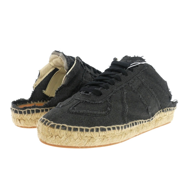 未使用品 メゾンマルジェラ Maison Margiela 22AW エスパドリーユスニーカー サボ 靴 36 ブラック 黒 S38WS0192 国内正規 レディース拍卖