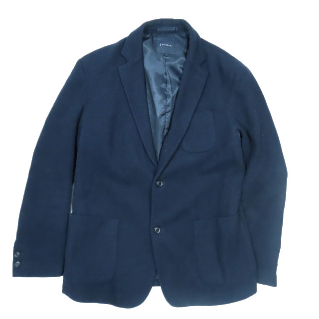 レイジブルー RAGEBLUE テーラードジャケット ウールジャケット 2B 長袖 総裏地 アウター ダークネイビー L メンズ拍卖