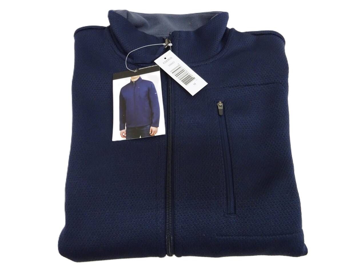 H-065 新品 KARBON カーボン メンズ アウター ジャージ FZ モックネック 【M】 ジップジャケット 紺拍卖