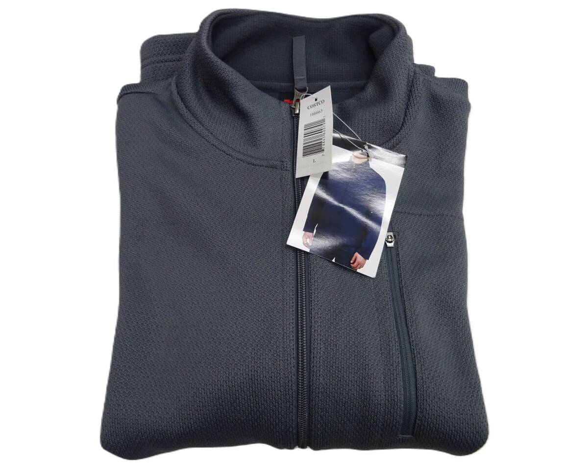 H-067 新品 KARBON カーボン メンズ アウター ジャージ FZ モックネック【L】ジップジャケット グレー拍卖