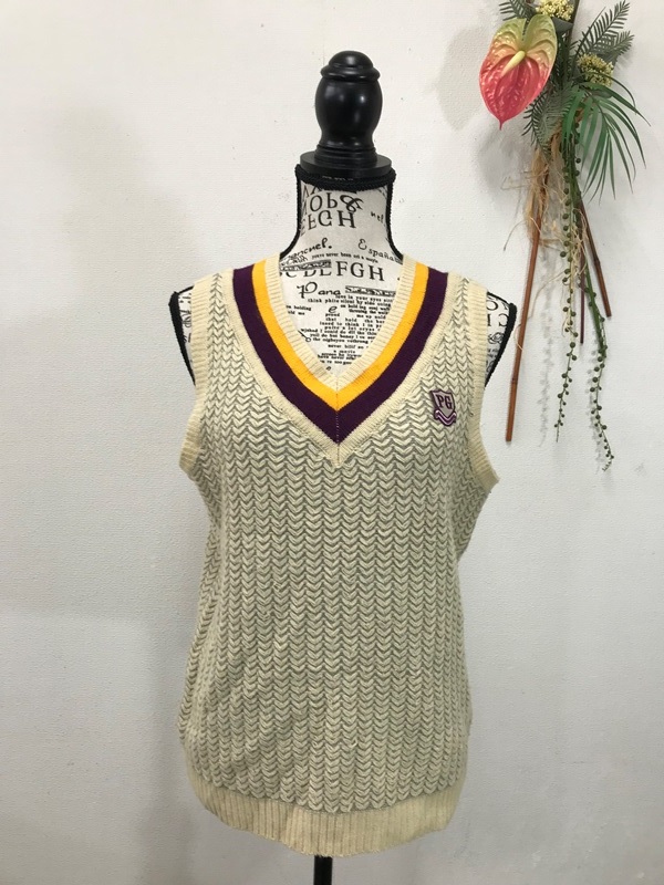 3006 レディース 【 #PEARLY GATES パーリーゲイツ ゴルフウエア ニットベスト 】 サイズ:2 色:ベージュ柄拍卖