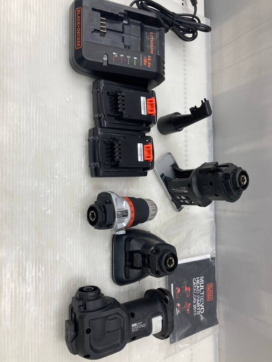 【中古品】【0924】BLACK&DECKER パーツ、充電器、バッテリーセット ITMZ8BN2FXC1拍卖