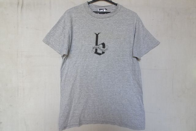 BLACK BISCUIT/ブラックビスケット/半袖Tシャツ/フロントロゴプリント/モノトーンプリント/カジュアル/グレー杢/Mサイズ(9/6R)拍卖