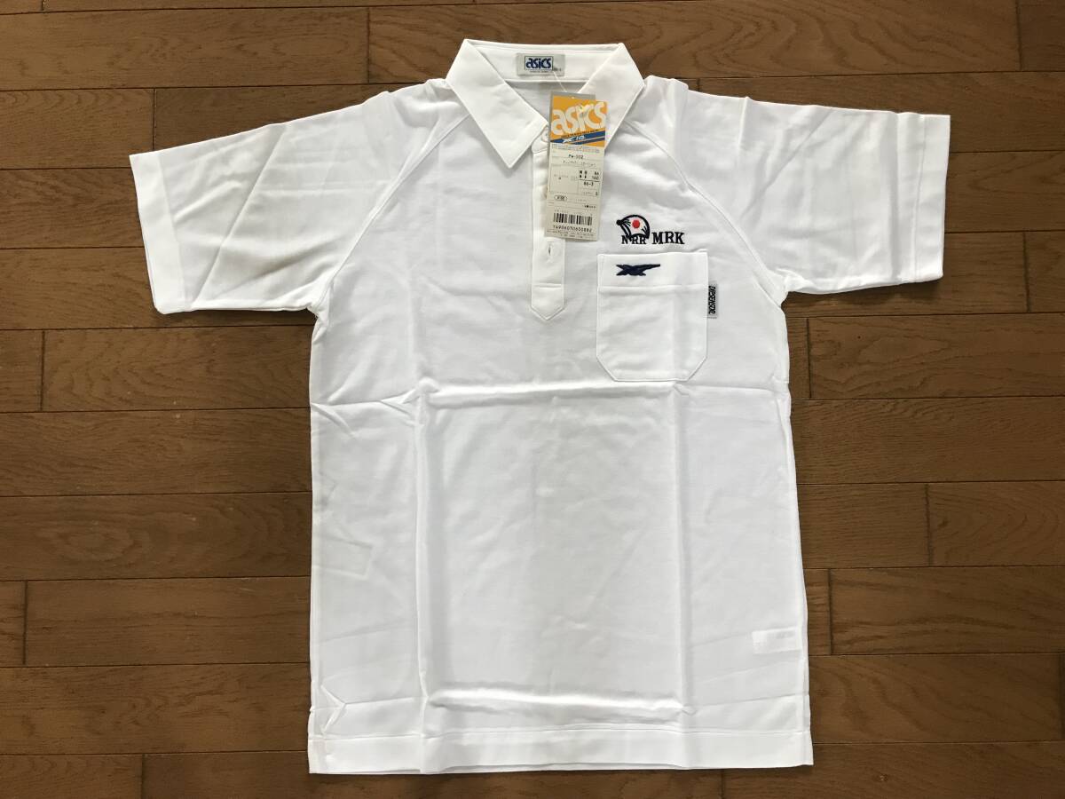 当時物 未使用 デッドストック アシックス Asics 半袖シャツ 襟付き スポーツシャツ 品番:PW-502 サイズ:S  HF4005拍卖