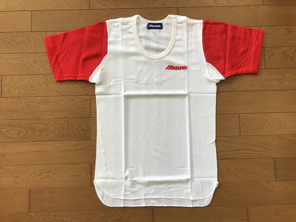 当時物 未使用 デッドストック Mizuno ミズノ 野球アンダーシャツ 半袖 U首 ジュニア 品番:52CJ-2362 サイズ:160  HF4060拍卖