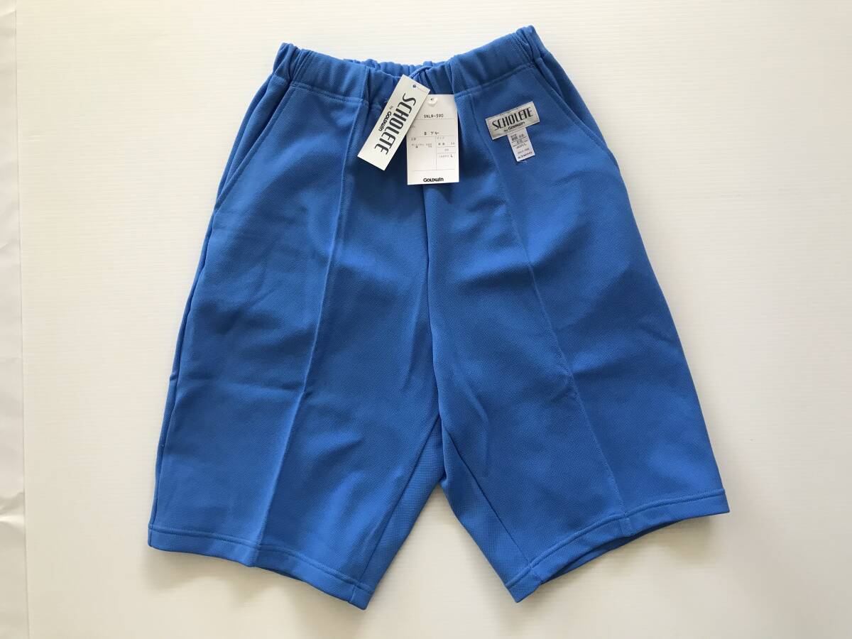 当時物 未使用 デッドストック ゴールドウィン SCHOLETE ハーフパンツ 体操服 品番:SNLR-590 サイズ:L(胴囲66)  HF4151拍卖