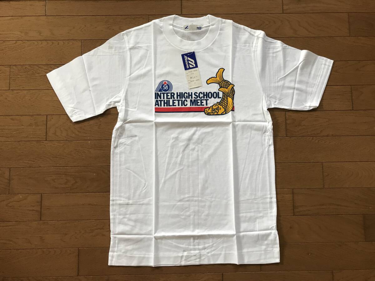 当時物 未使用 デッドストック Mizuno ミズノ 半袖Tシャツ 丸首 品番:67HP-9888 サイズ:LL  HF4373拍卖
