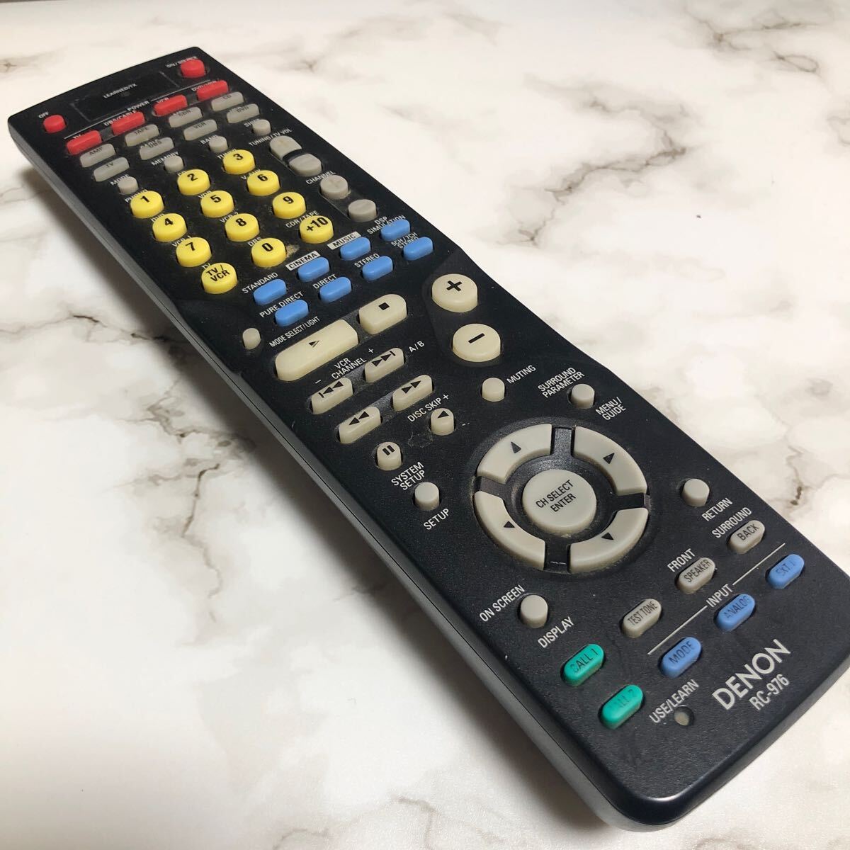 冒険価格!DENON デノン 純正  オーディオリモコン アンプ AVC-2890用  RC-976 リモコン 動作品。拍卖