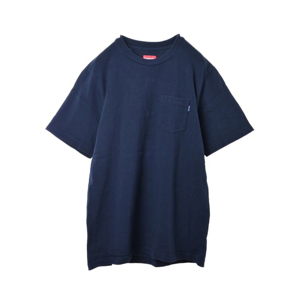 Supreme 胸ポケット Tシャツ M ネイビー シュプリーム KL4BQACB46拍卖