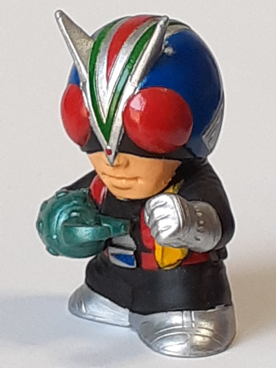 ☆2002年 仮面ライダーキッズ 2 『ライダーマン』 指人形 SD 食玩 キャンディトイ拍卖