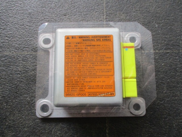 3940 E-FGY33 シーマ エアバック コンピューター CPU 98820-6P005 平成18年2月 未展開品 チェックランプOK拍卖