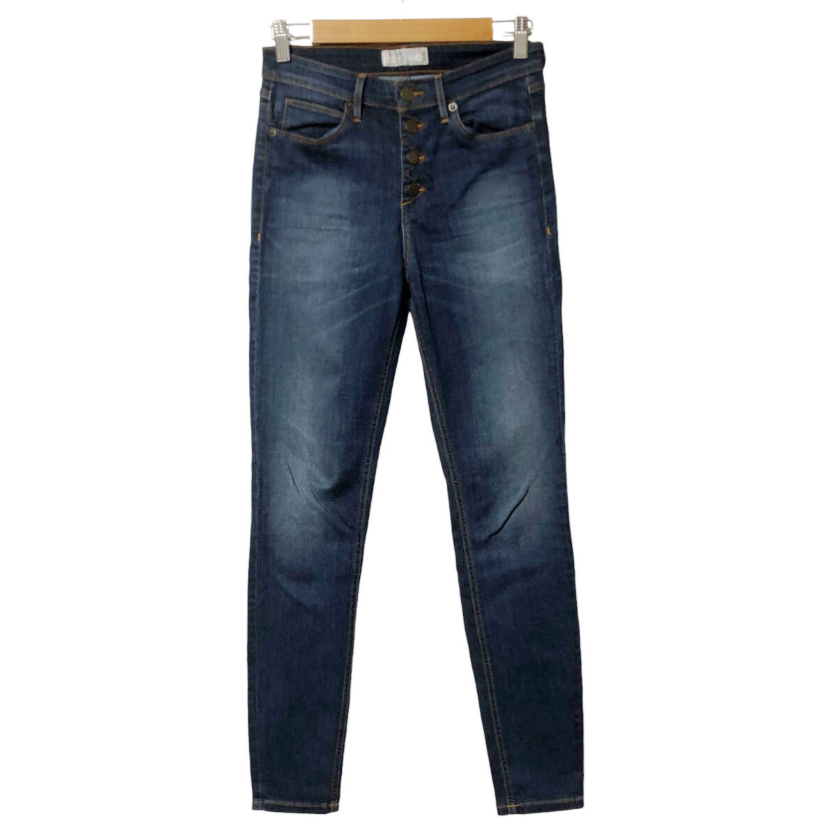 GUESS JEANS ゲス デニムパンツ ダメージ加工 スキニー ストレッチ 27 ボタンフライ レディース A30拍卖