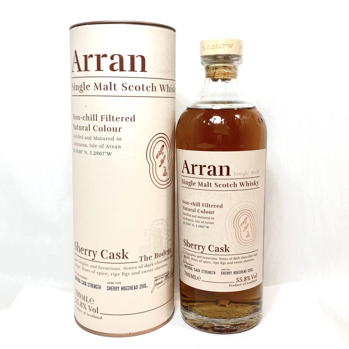 *【未開栓】Arran シェリーカスク シングルモルト スコッチ 700ml 55.8% ウイスキー お酒 アラン 箱付き拍卖