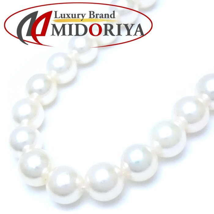 パール ネックレス 花珠真珠 アコヤパール8~8.5ミリ 42cm シルバー/75515【中古】拍卖