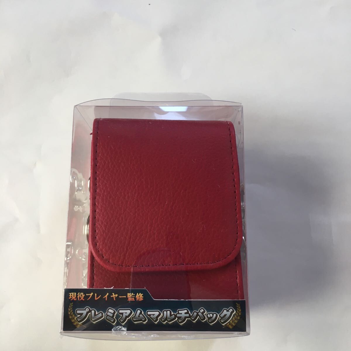 トレカ プレミアムマルチバック 新品保管品 カード入れ 合成皮革 赤系拍卖