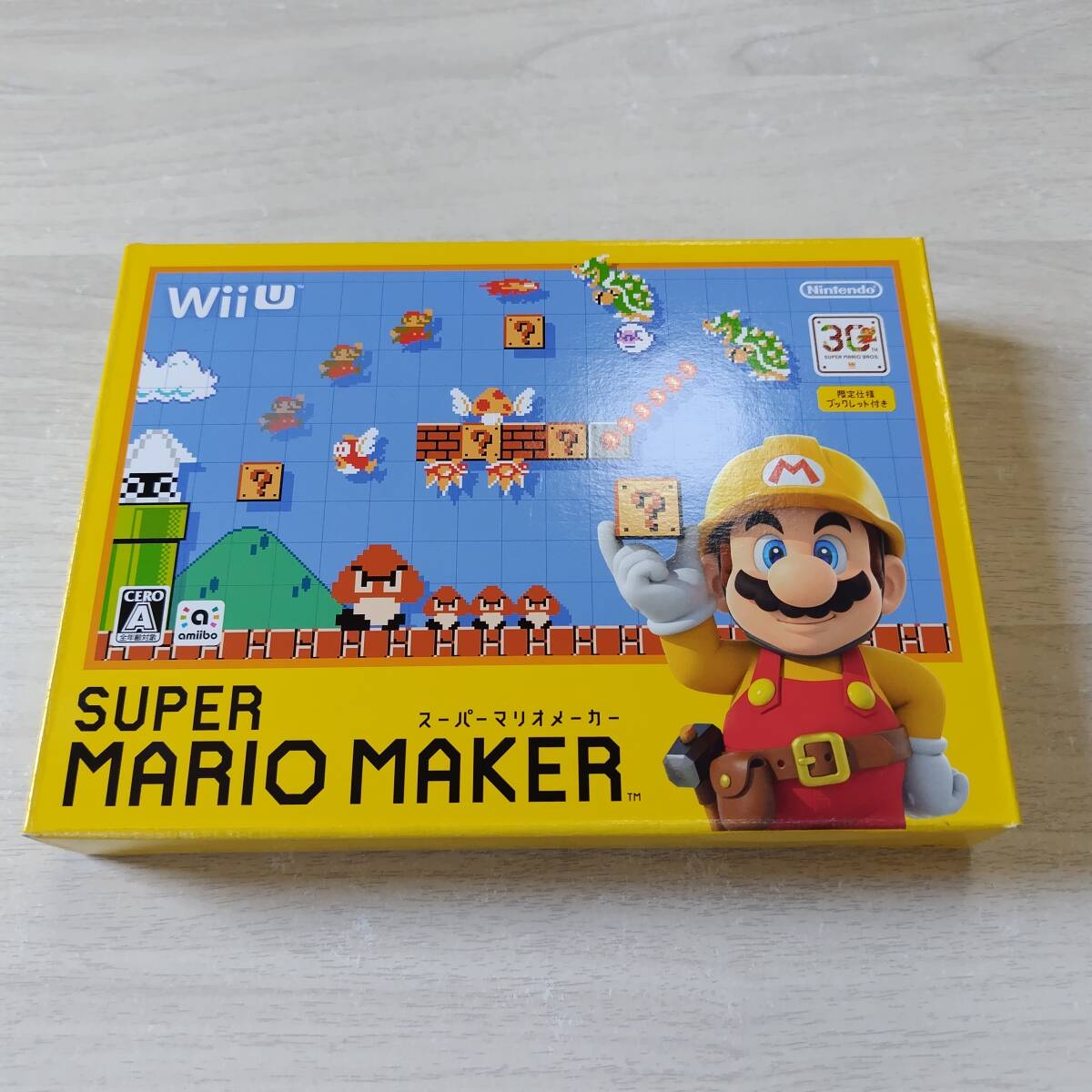 ◯ソフト無し WiiU スーパーマリオメーカー 箱ブックレットのみ  何本でも同梱OK◯拍卖