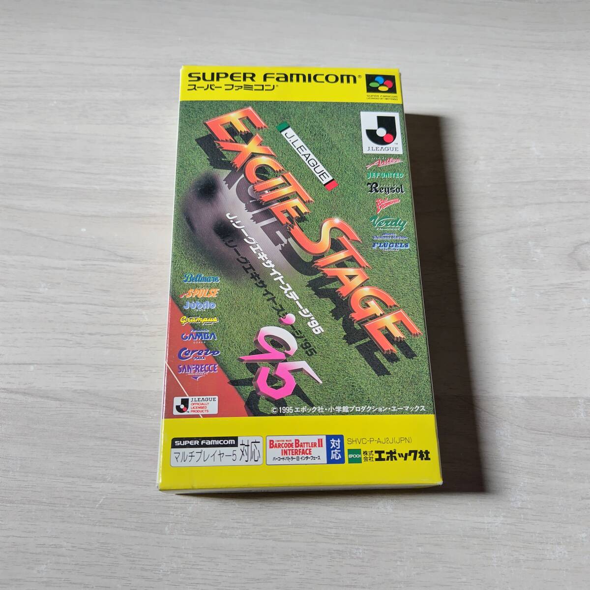 ◯SFC Jリーグ エキサイトステージ’95   箱説付き  何本でも同梱OK◯拍卖