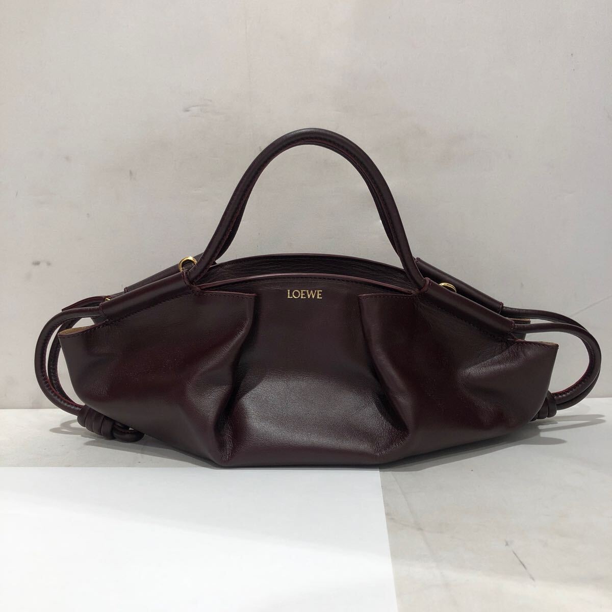 【LOEWE】パセオバッグスモール ロエべ レザー ハンドバッグ ts202409拍卖