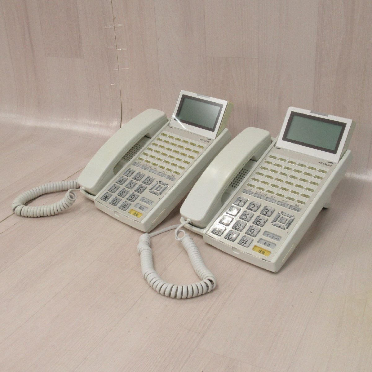 HITACHI HI-36E-TELSDA 2台セット 36ボタン多機能電話機 保証有 RR 031拍卖