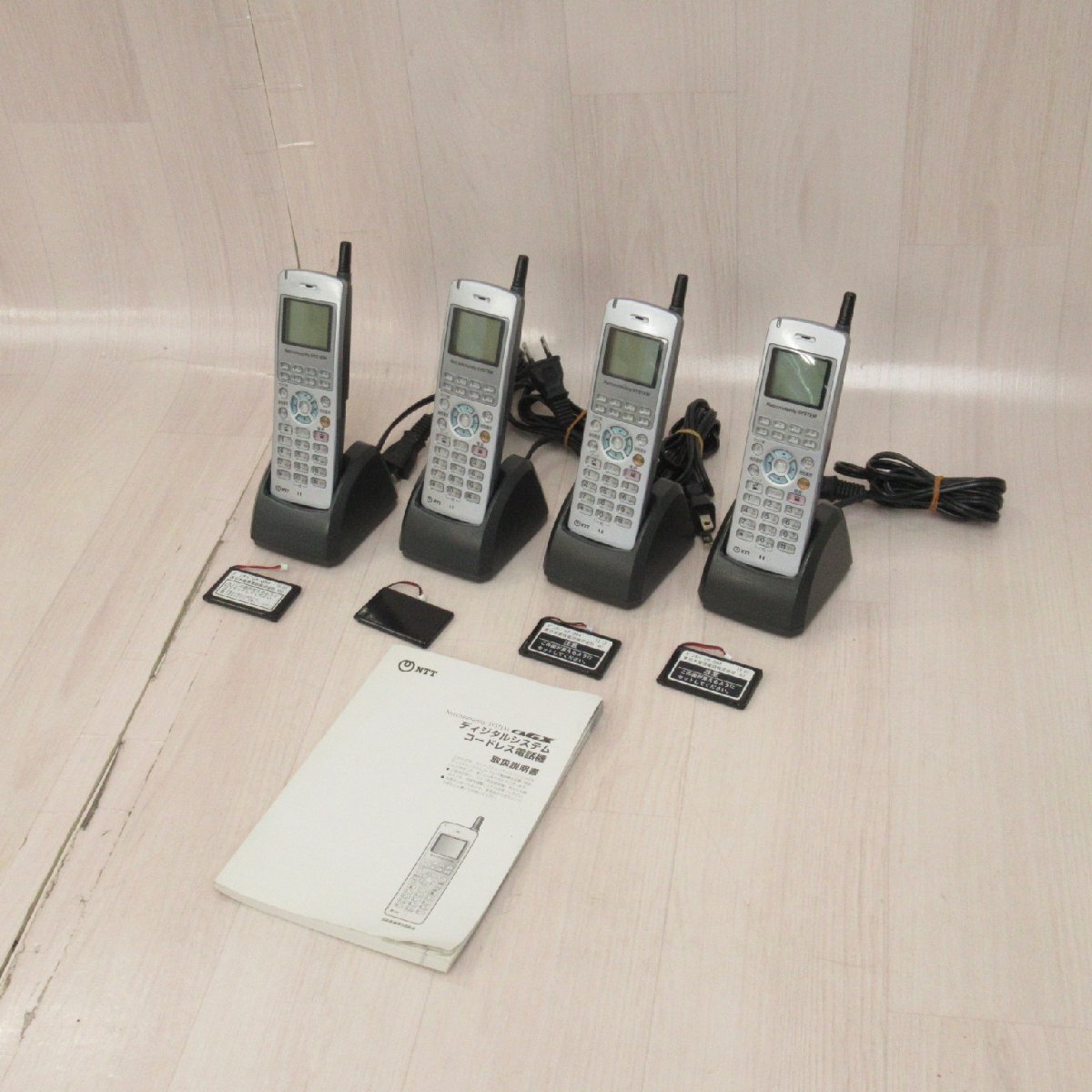 NTT GX-DCL-PS-(2)(K) 4台セット αGX デジタルコードレス Ver.4.00 Ver.4.20 電池付 初期化済 説明書付 保証有 RR 071拍卖