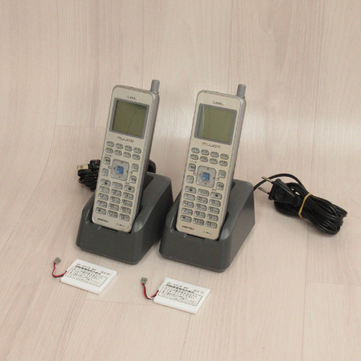 IWATSU DC-PS10 (S) 2台セット 16年製 mujo6 デジタルコードレス 電池付 初期化済 Ver.6.00 保証有 RR115拍卖