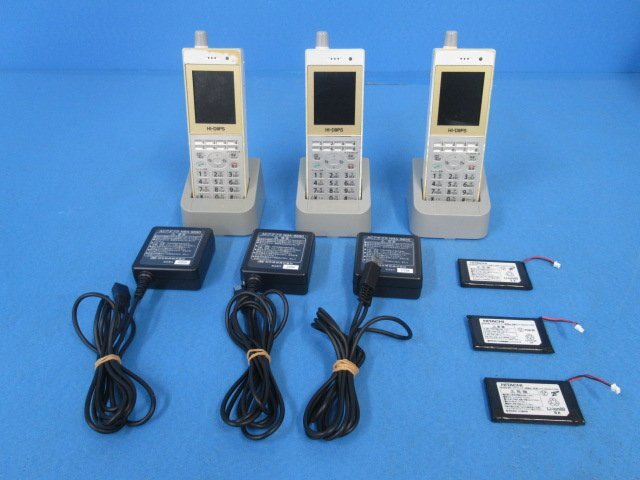 ΩYG 358 o 保証有 日立 デジタルコードレス HI-D9PS 電池付 3台 14年製・祝10000!取引突破!!拍卖