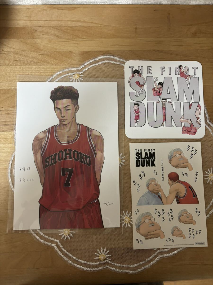 スラムダング THE FIRST SLAN DUNK 安西先生ステッカー コースター 宮城リョータ 入場特典拍卖