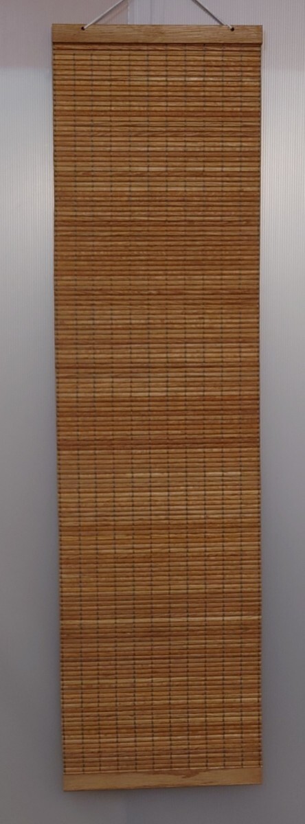 壁掛け #木製タペストリー 木製暖簾 全て天然杢楢無垢材 サイズ(約cm)幅28.5 長さ106 自然オイル手塗り塗装 木地仕上げ D拍卖