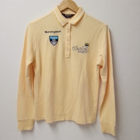 ★【古着】MunsingWear(マンシングウェア) ポロシャツ 半袖 Lサイズ 黄色(イエロー)拍卖