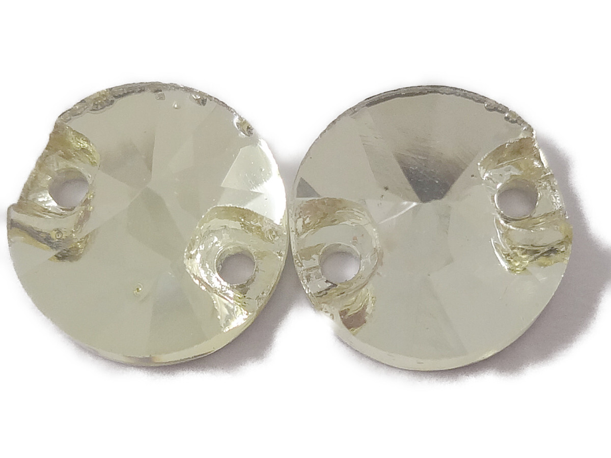 キラリ手芸部 No.6132手芸用ビジュー パーツ ソーオン ストーン(ガラスビーズ ラインストーン)黄色(イエロー)_0.8cm×0.8cm_14個入り拍卖