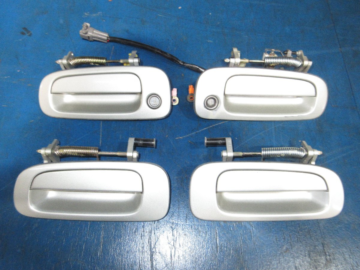 トヨタ マーク2 E-GX90 アウターハンドル 1台分 シルバー 4M7 中古品 (K拍卖